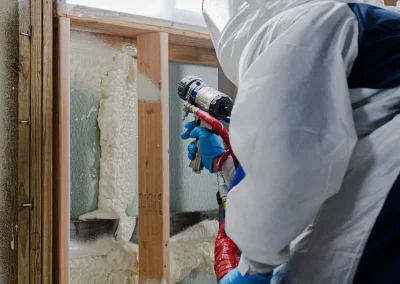 foam-co-technician-applying-closed-cell-spray-foam-insulation-to-residential-wall-studs-st-louis-mo.